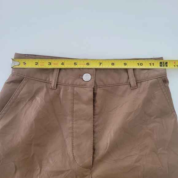 Aritzia Wilfred Cargo pants Soft Vegan leather camel - Picture 10 of 16